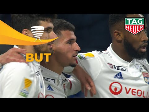 But Houssem AOUAR (55') / Olympique Lyonnais - Stade Brestois 29  3-1 1/4 de finale OL-BREST/ 2020