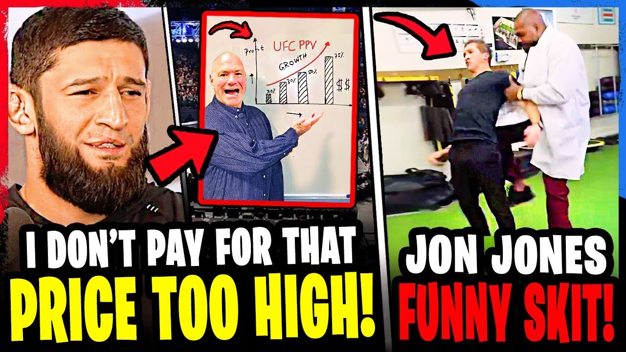 MMA Community GOES OFF on Dana White for UFC prices! *FOOTAGE* Jon Jones FUNNY SKIT! Khamzat Chimaev