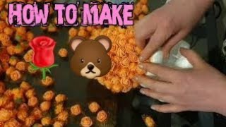 How to Make a Rose Teddy Bear. Valentine's day gift idea