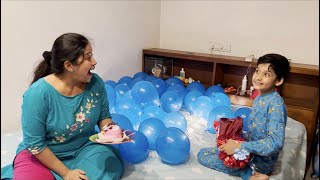 Surprise Birthday Month Gift Reactions after Toys Shopping & Preparation for Celebration ???