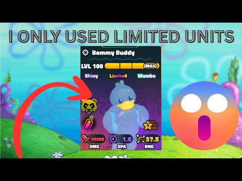 I ONLY USED LIMITED UNITS! (SBTD)