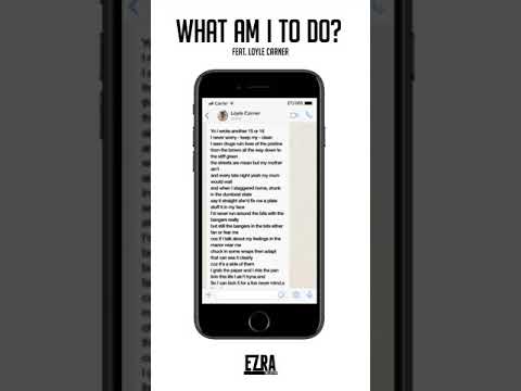 Ezra Collective - What Am I To Do? Feat. Loyle Carner (Lyric Video)