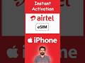 How To Activate Airtel ESim In IPhone