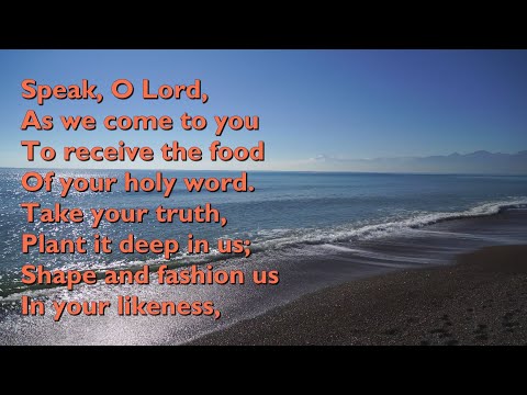 Speak, O Lord, as We Come to You (6vv) [with lyrics for congregations]