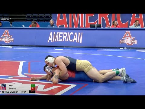 184lbs David Key (Navy) vs Connor Bourne (American)