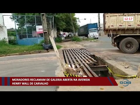 Moradores reclamam de galeria a céu aberto na Av Henry Wall de Carvalho 22 01 2021