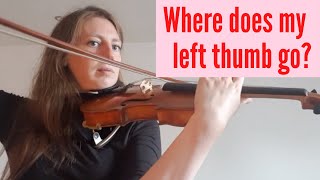 What is the Correct Left Thumb Position for Violinists?