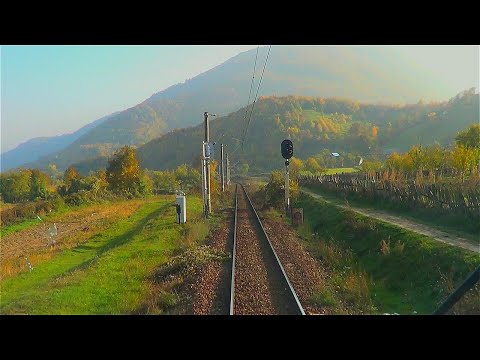 Train cab view-040EC and TRAXX-Secvente Caransebes-Herculane-Timisoara-Arad-Führerstandsmitfahrt-火车