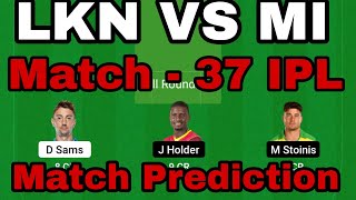 lkn vs mi dream11 team | lucknow vs mumbai dream11 team prediction | dream11 team of today match