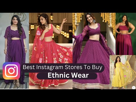 **Best** Instagram Stores to Buy Ethnic Wear From....Wedding Special