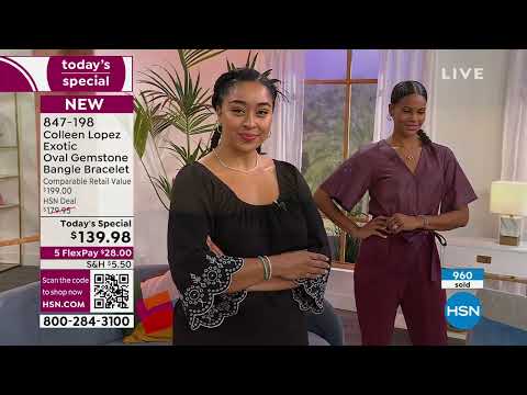 HSN | Colleen Lopez Gemstone Jewelry 08.08.2023 - 01 AM