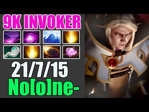 9K INVOKER - No[O]ne- Plays Invoker WITH HARD Combo & MADE 21 KILLS in Ranked - Dota 2