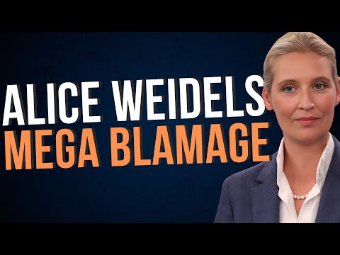 MEGA FAIL: Alice Weidel embarrasses herself to the core!