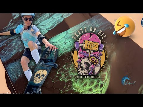 367. Sheleeart Fluid Artist - SKATE OR DIE LOL!  ☠️