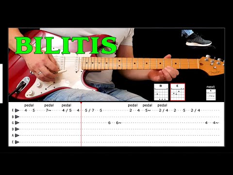BILITIS - Guitar lesson with tabs - The Shadows