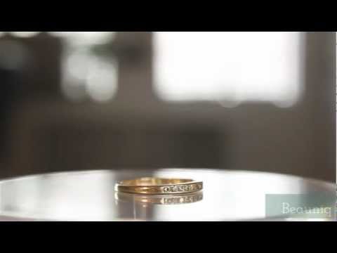 14k Yellow Gold 0.2 ct Diamond Band Ring