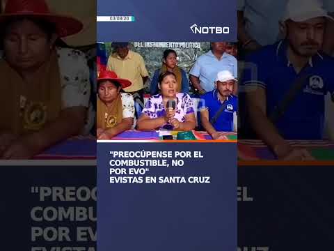 "Preocúpense por el combustible, no por Evo": evistas en Santa Cruz