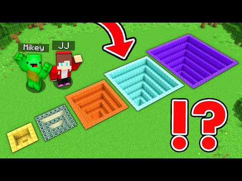 Exploring the DEEPEST PITS in Minecraft Challenge