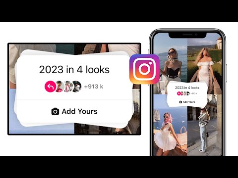 2023 in 4 looks Instagram chain story | Trending add yours sticker | viral add yours