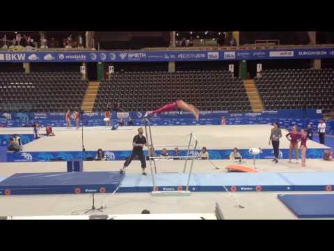 Agnes Suto - Podium Training - Bars - European Championships 2016
