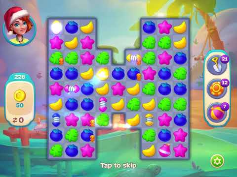 Hawaii Match-3 Mania Level 226 - No Boosters - FULL STORY - CaroGamesNL