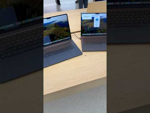 Space Black MacBook Pro vs Midnight MacBook Air #macbook #macbookpro #apple #tech #technology