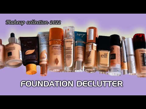 How To Declutter Your Makeup Collection | I got Rid of 1/3 Of my Foundations / Wh00t?!