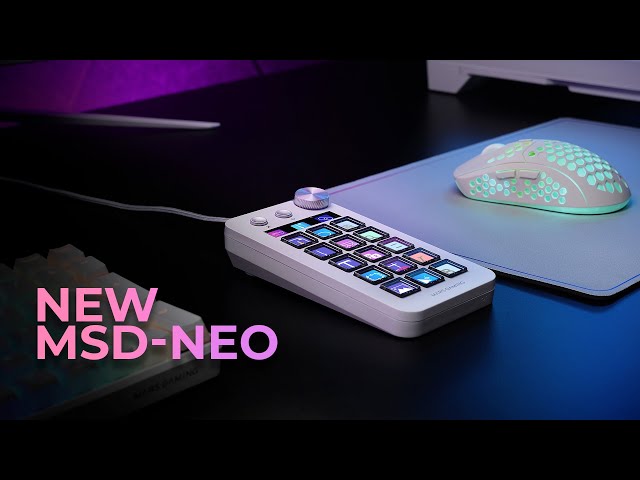 Mars Gaming MSD-NEO Control Deck 15 Teclas LCD Rueda y Botón Dual Windows y MacOS 10.15+ Negro video