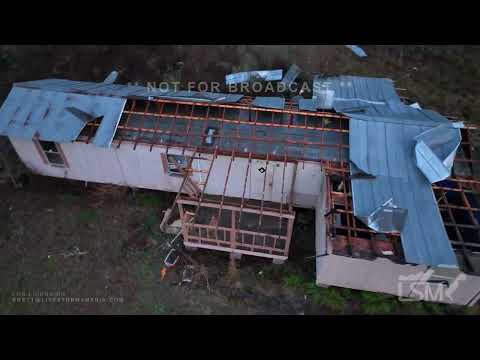 2-9-2023 Tangipahoa, LA Tornado destroys numerous homes - drone - first light.mp4