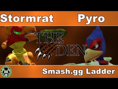 The Den #1 - Stormrat (Samus) Vs. Pyro (Falco) - Smash.gg Ladder - Melee