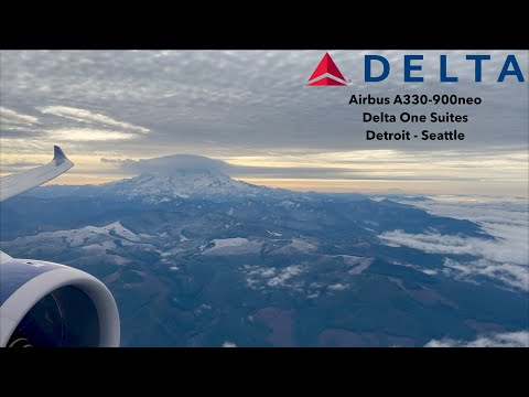 [4K] TRIP REPORT | Delta Airlines (Delta One) | Airbus A330-900neo | Detroit (DTW) - Seattle (SEA)