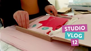STUDIO VLOG | Pack orders with me, ASMR & relaxing festive music | 012