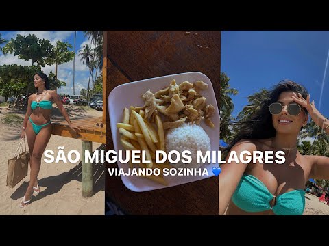 VLOG EM SÃO MIGUEL DOS MILAGRES - VIAJANDO SOZINHA / restaurante,look,valores