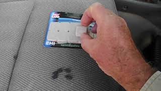 Brake lights staying on.  A quick fix if the brake switch stopper plug has broken.