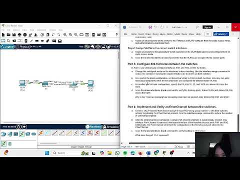 6.4.2 Lab – Implement Etherchannel