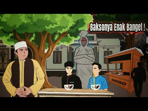 Pocong Penglaris Bakso - Persaingan Pedagang Bakso #horormisteri | Kartun Hantu Pocong