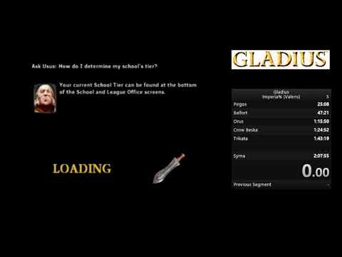 Newest Gladius Speedrun WR- The records keep coming