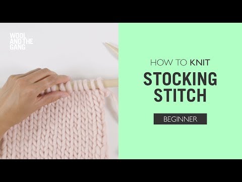 How to: Knit Stocking Stitch poster