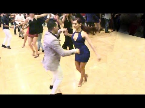 Michelle Morales social salsa dancing @ Seattle Congress!