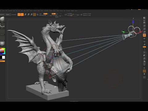 Zbrush 2019 - How to use new Zbrush Camera with 3ds Max (2019 updates)