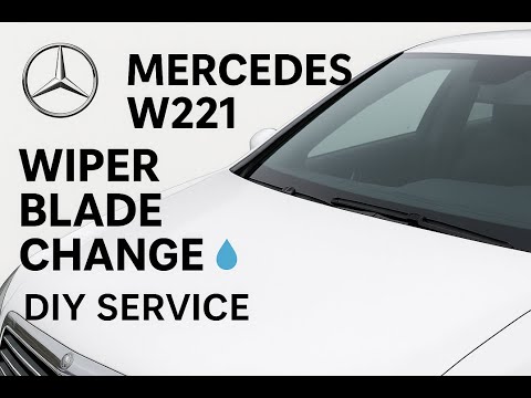 👉🏻 How to Replace Front Wiper Blades on Mercedes S-Class W221 (2012) | Easy DIY #mercedes #w221