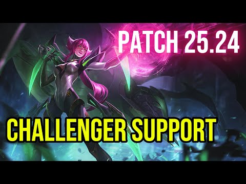 1860 LP Elise Support Full Gameplay | Challenger | Patch 25.24