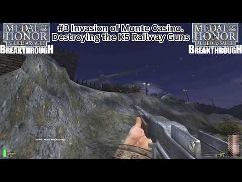 Destroy the K5 railway guns // Medal of Honor: Allied Assault Breakthrough.