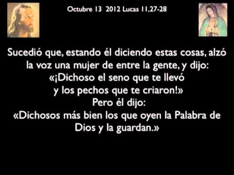 Evangelio 13 octubre 2012