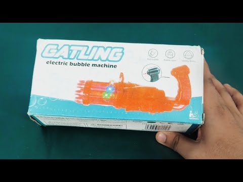 Mini Bubble Machine Gun Unboxing And Review