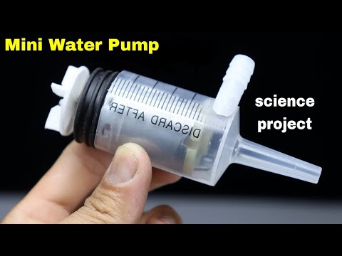 How to make mini water pump using servo dc motor !! High pressure water pump at home !!