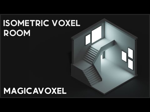 MagicaVoxel Tutorials EP1: Complete Guide On How to Make an Isometric Room In MagicaVoxel