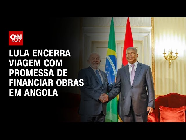 Lula encerra viagem com promessa de financiar obras em Angola | CNN PRIME TIME