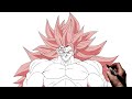 How To Draw Goku Black SSJ Rose 3 | Step By Step | Dragon Ball
