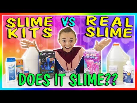 SLYME KITS VS REAL SLYME | DOES IT SLYME? | We Are The Davises